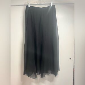 Black Chiffon long skirt